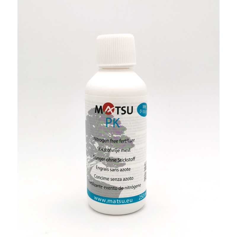 Engrais liquide spécial bonsai sans azote Matsu PK 250ml - NPK 0-10-10